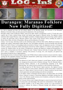 Darangen: Maranao Folklore Now Fully Digitized!