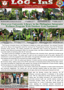 First-ever University Library in the Philippines Integrates Wellness Program With Outdoor Gym Equipment